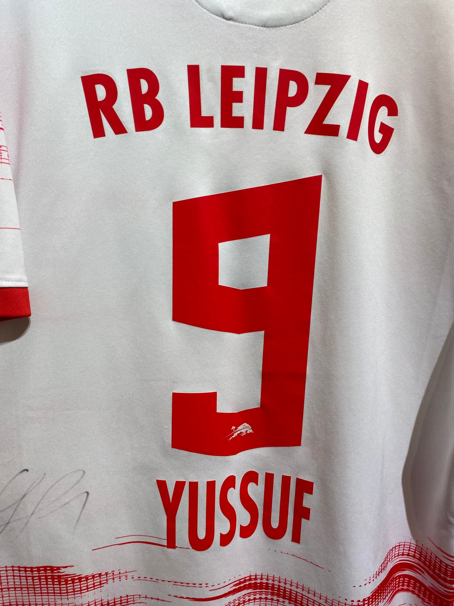 Red Bull Leipzig “YUSSUF” 21/22 Hjemme + Autograf